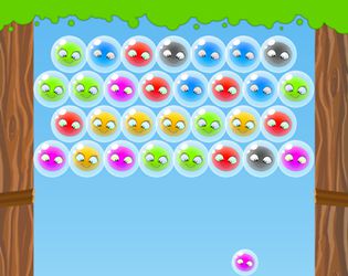Bubble shooter frogs